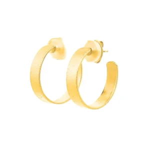 Hoops Medium Gold Plated