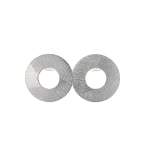 Donut Mini Earrings Rhodium Plated